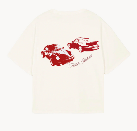 Aesthetics Red Car Tee - Vividspark.pl